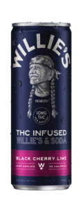 Black Cherry Lime THC Infused Willie's & Soda